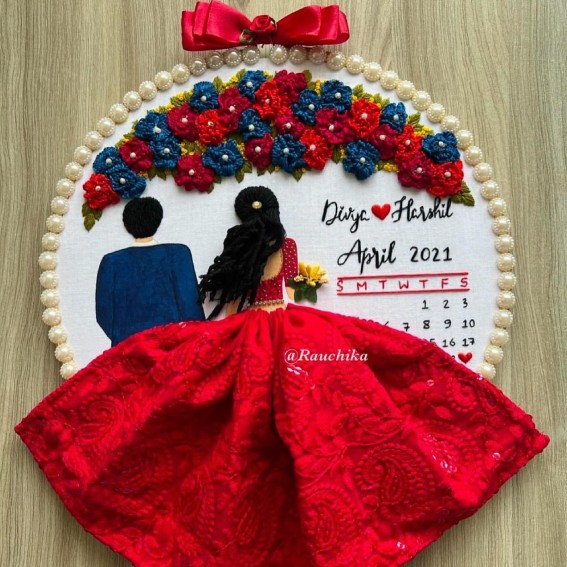 Eternal Embrace – April Calendar Hoop