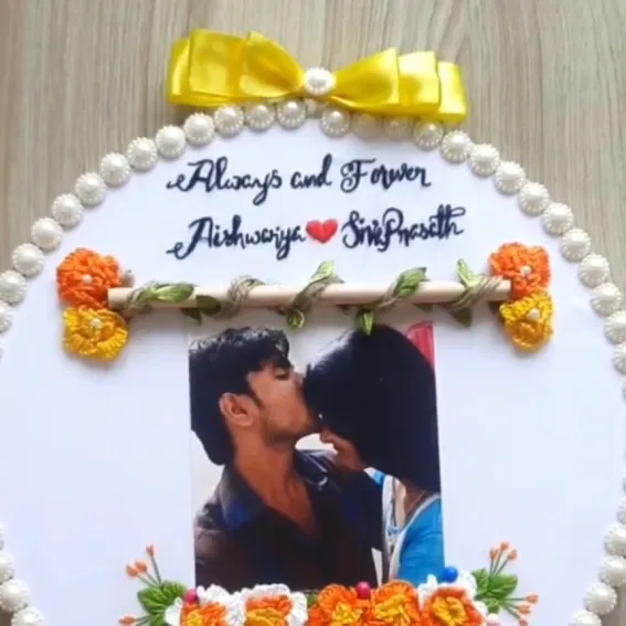 Always & Forever – Personalized Photo Hoop