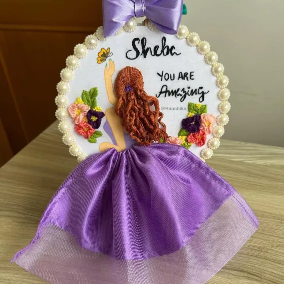 Sweet Celebration – Purple Blossom Hoop